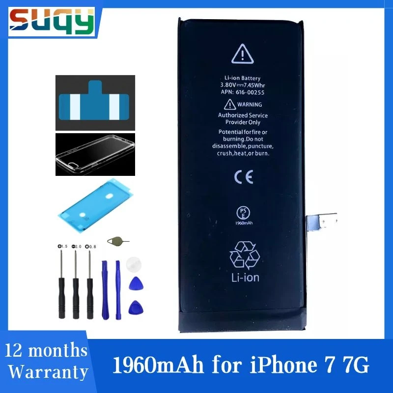 Suqy Горячая Большая емкость оригинал для Iphone 7 аккумулятор телефона IPhone