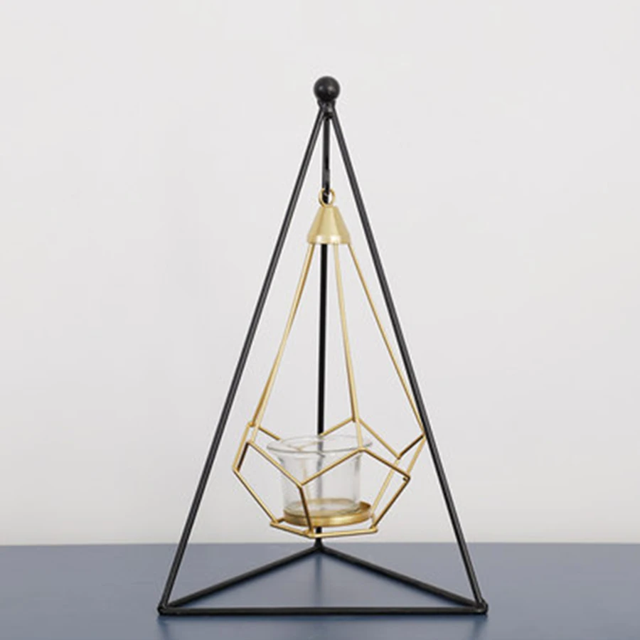 Скандинавский Золотой подсвечник птичья клетка марокканский декор подсвечники