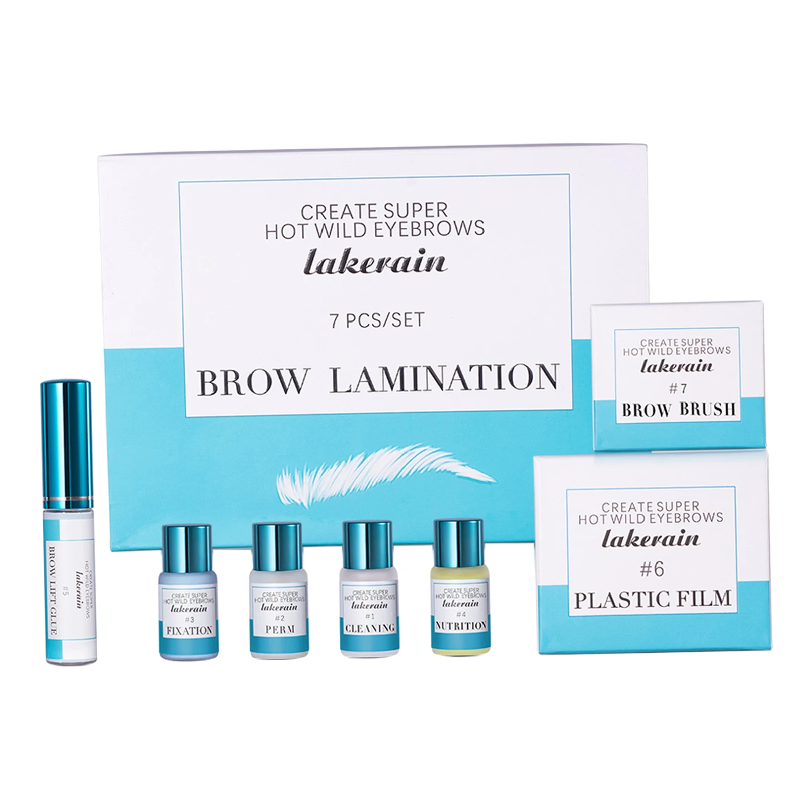 

7-in-1 Eyebrow Perming Kit Eyebrow Styling Eyebrow Extensions Kit with Brush