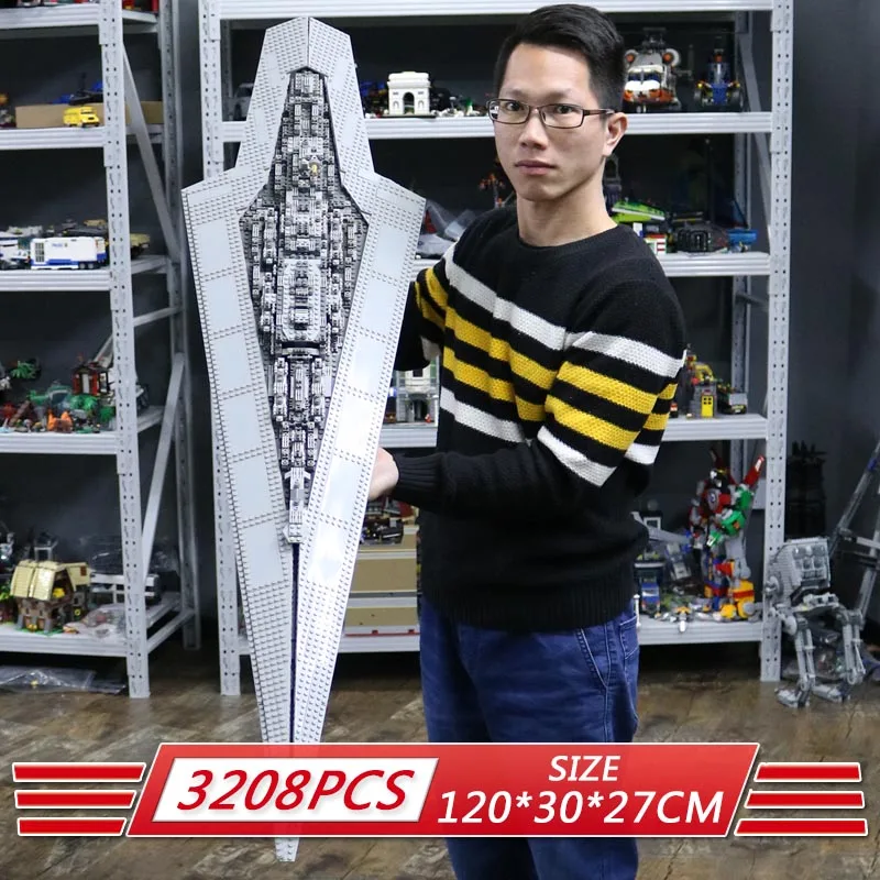 DHL 05028 Star Plan Toys серии Execytor супер Звездный Разрушитель Набор строительных блоков кирпич Совместимость с 10221 модель детской игрушки