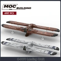star movie military series c 9979 landing craft brown model assembly building blocks moc clone space wars ship puzzle kit xmas