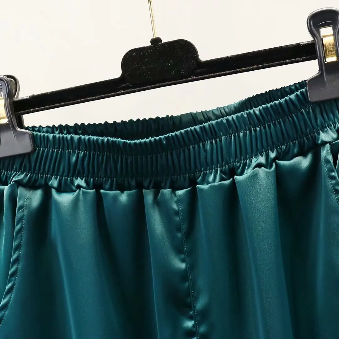 Женские весенние штаны женские штаны-шаровары из парчи со льдом брюки с