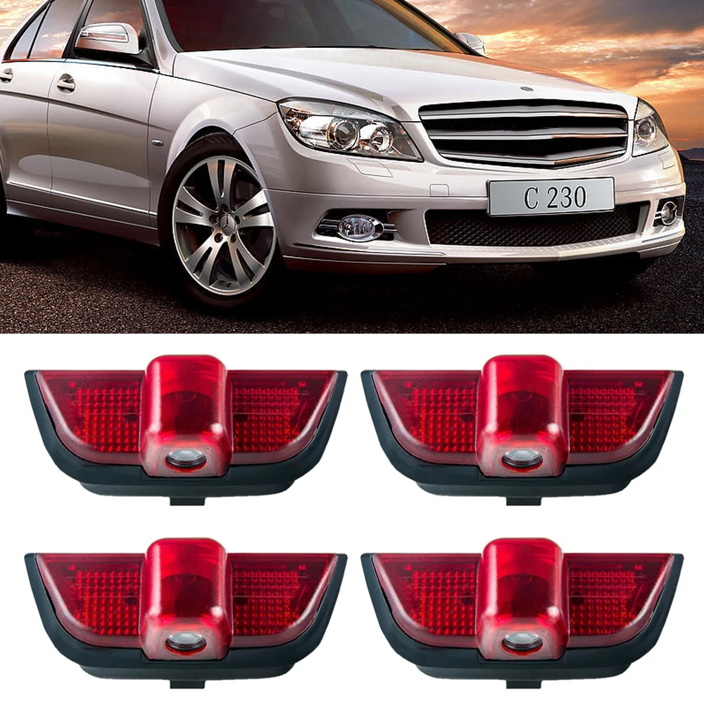 2 шт. Автомобильные светодиодные лампы для дверей Mercedes Benz C Class C200 C220 C300 C63 C450 C40 W204 |