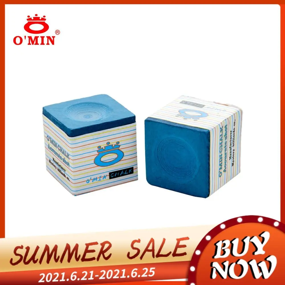 

O’MIN Chalk Oily Blue Pool Cue Snooker Chalk Easy To Powder High Quality Chalk Strong Friction Smooth Durable Billiard Accessory
