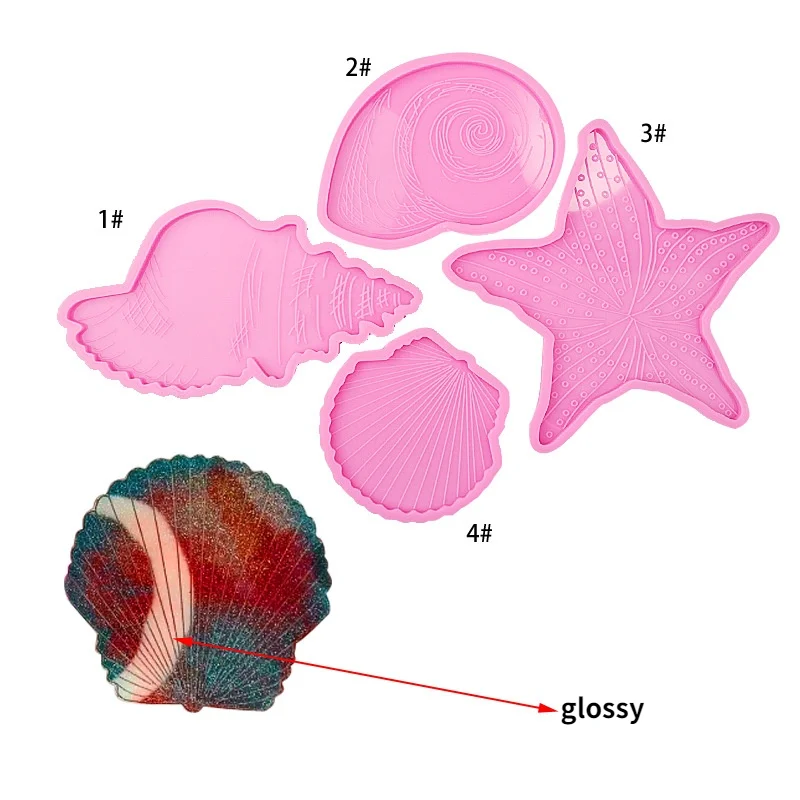 

Силиконовая форма в виде морских ракушек