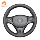 MEWANT черные чехлы рулевого колеса автомобиля из искусственной кожи для BMW M Sport M3 E90 BMW E91 E92 E93 E87 E81 E82 E88 X1 E84