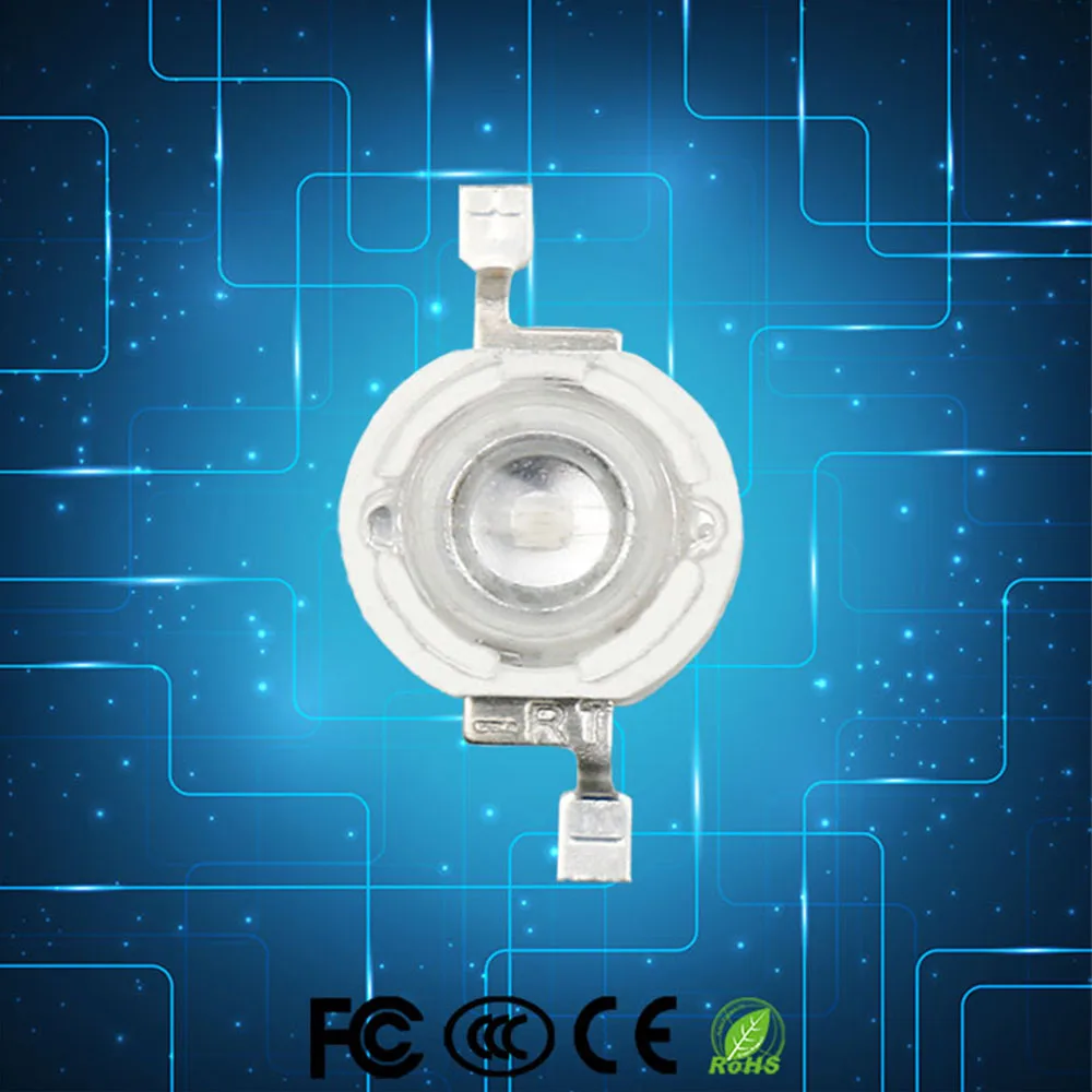 Высокая мощность 1 Вт красный/синий/зеленый/оранжевый 100 шт много 30 мил медный