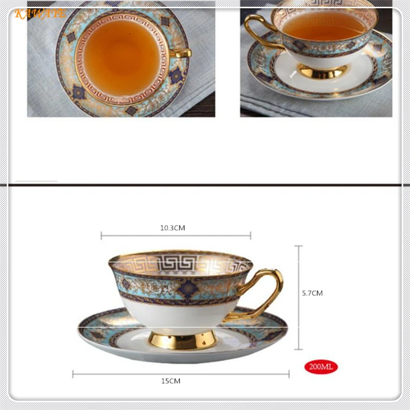 1 Набор Высококачественная Европейская керамическая кофейная чашка блюдце
