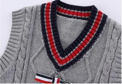 Одежда для маленьких мальчиков Свитера Жилетка с v-образным вырезом Хлопковые