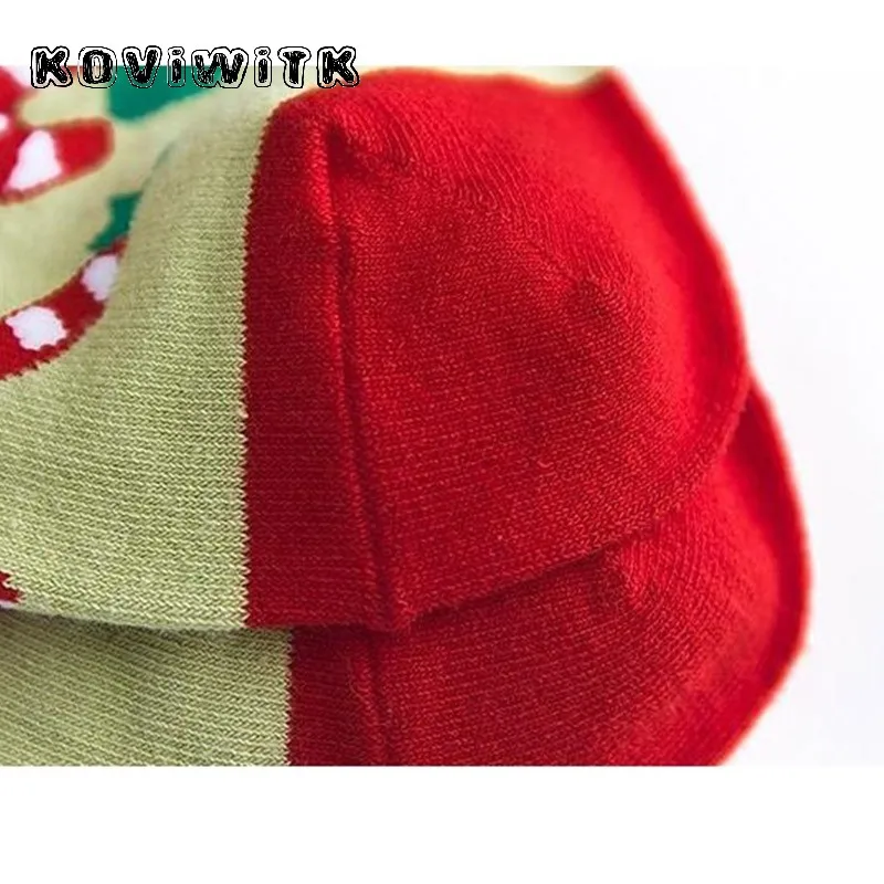 Зимние женские короткие носки белые модные Носки с рисунком снежинок