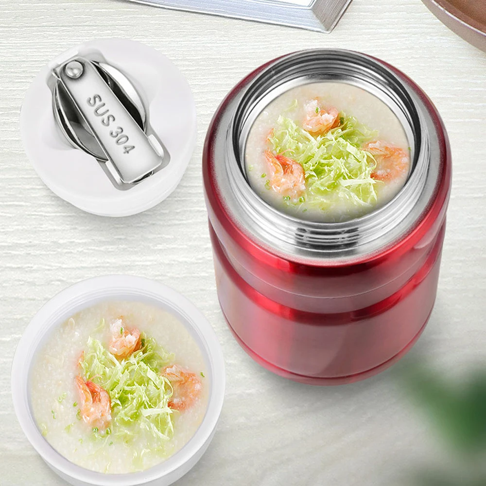 

Large Capacity 500ML/750ML Stainless Steel Portable Vacuum Insulated Flasks Food Soup Containers Thermos Lunch Box Thermocup