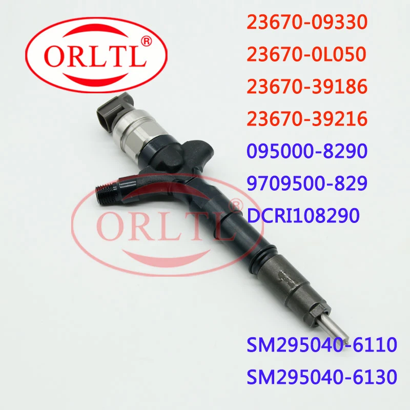 

ORLTL 095000-8290 Common Rail Injector 23670-0L050 Diesel Auto Parts 23670-09330 New Sprayer 23670-30370 For Toyota Hilux 1KD/2K