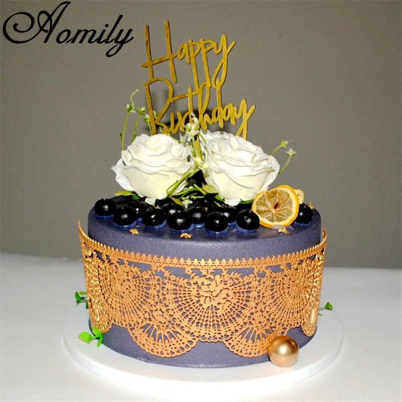 Кружевная силиконовая форма в форме веера Aomily украшение для свадебного торта