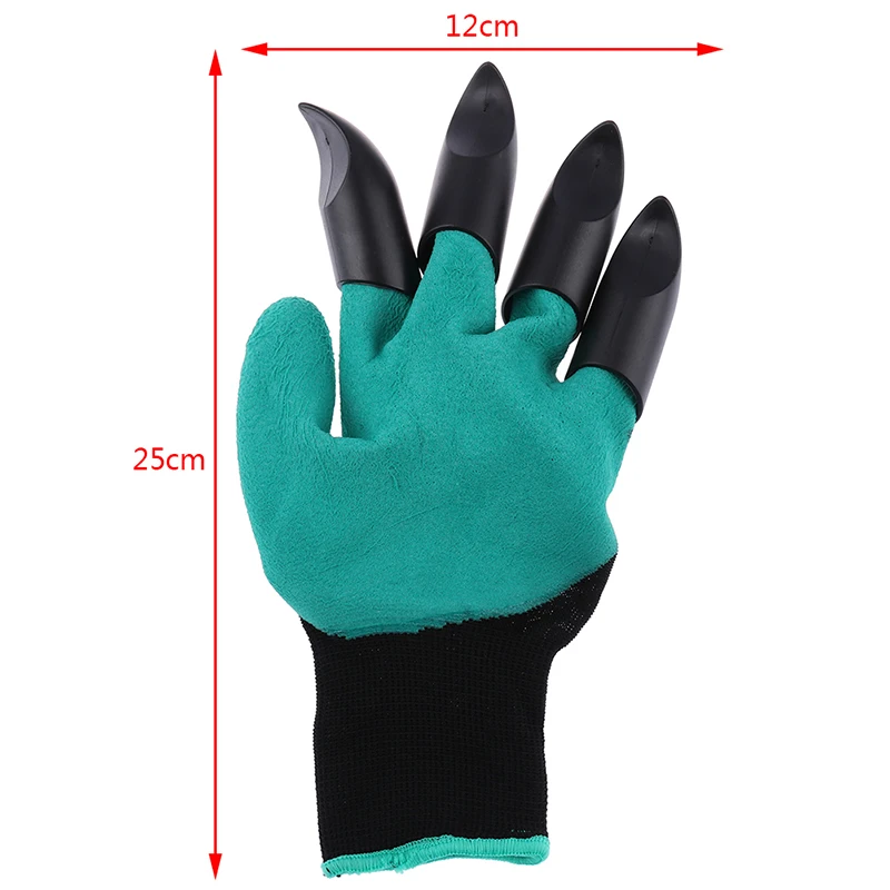 1 пара садовых перчаток с когтями садовые резиновые перчатки для быстрого