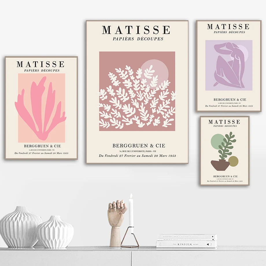 

Abstract Matisse Girl Face Coral Colorful Nordic Posters And Prints Wall Art Canvas Painting Pictures For Living Room Home Decor