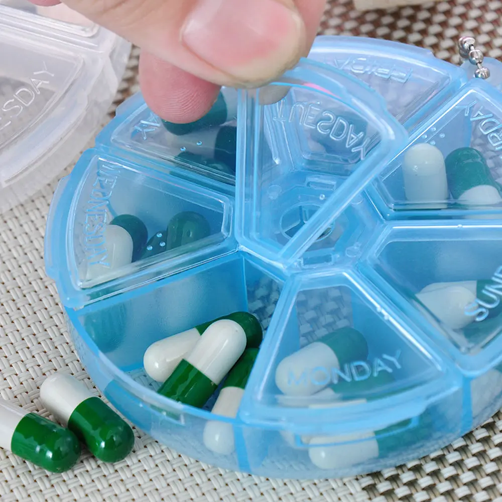 2 шт. дорожный органайзер для таблеток и лекарств|Таблетницы разделители| |