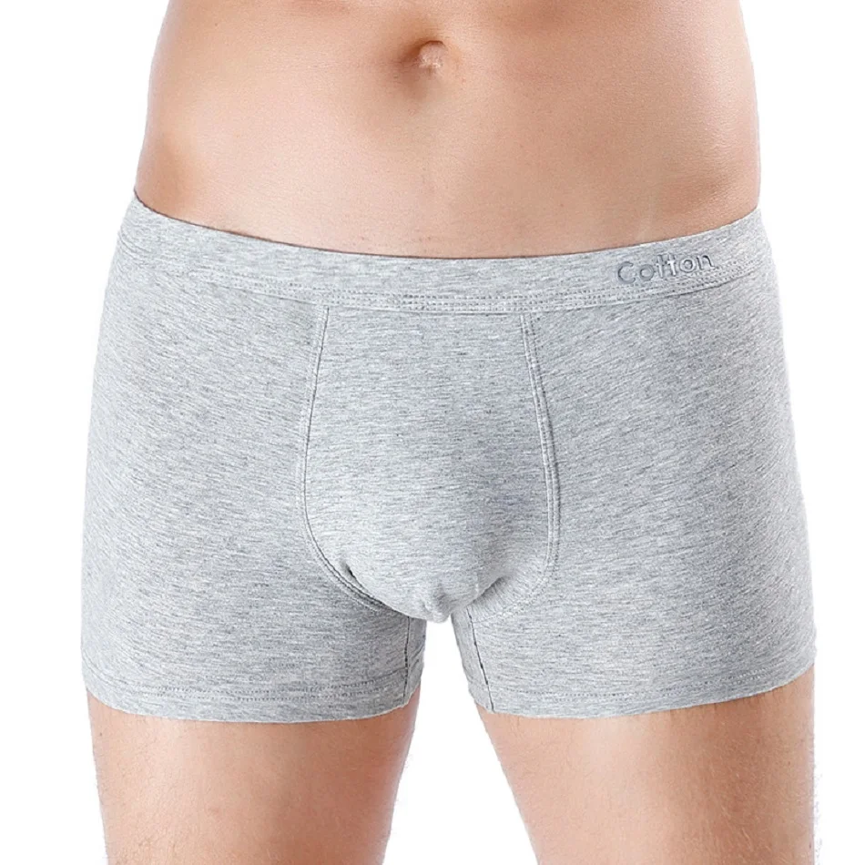 AAA хлопковые мужские трусы боксеры мужские хлопковые Para Hombre u-образные боксеры со средней талией однотонное нижнее белье для мужчин s Calsones Homme Bielizna