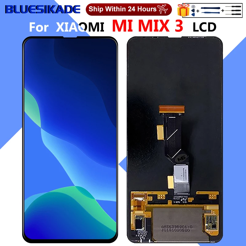 

ЖК-дисплей 6,39 дюйма Super AMOLED для XiAOMI MI MIX 3, сенсорный экран с дигитайзером для Xiaomi MI MIX3 LCD M1810E5A, запасные части