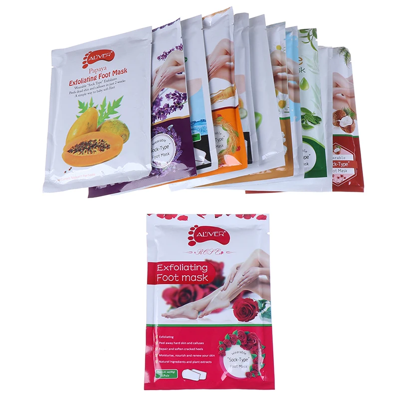 

Women Foot Mask Sock Peel Remove Dead Skin Feet Care Moisturized Silicone Socks