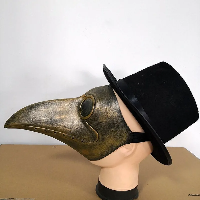 2021 Хэллоуин чумной доктор латексная маска длинный нос клюв птица Ворон костюм в