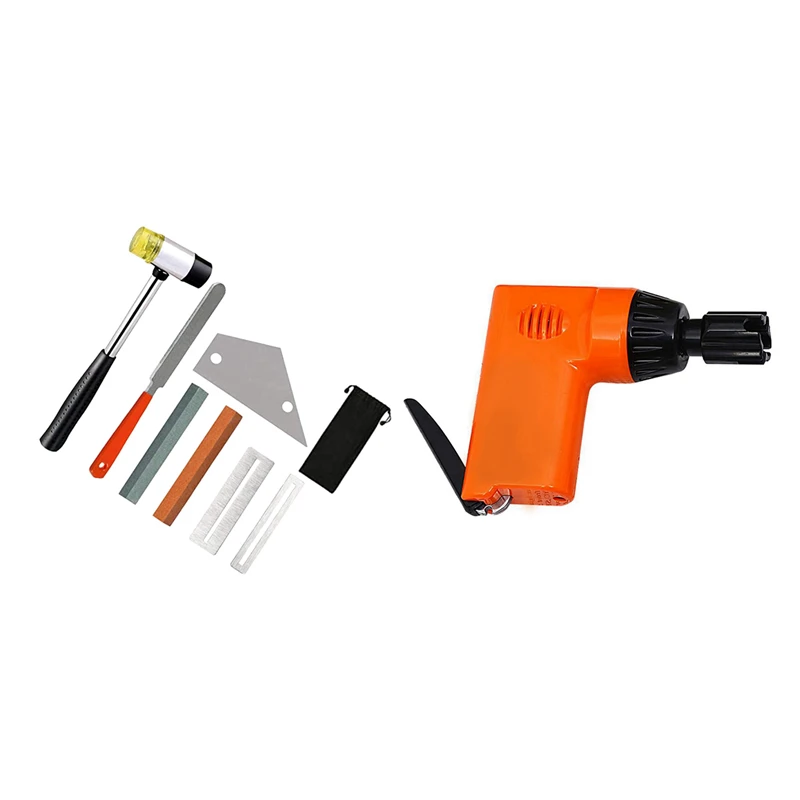 

Portable Automatic Guitar Electric Strings Winder with Guitar Tools Kit Included Fret Rubber Hammer Tool Kit