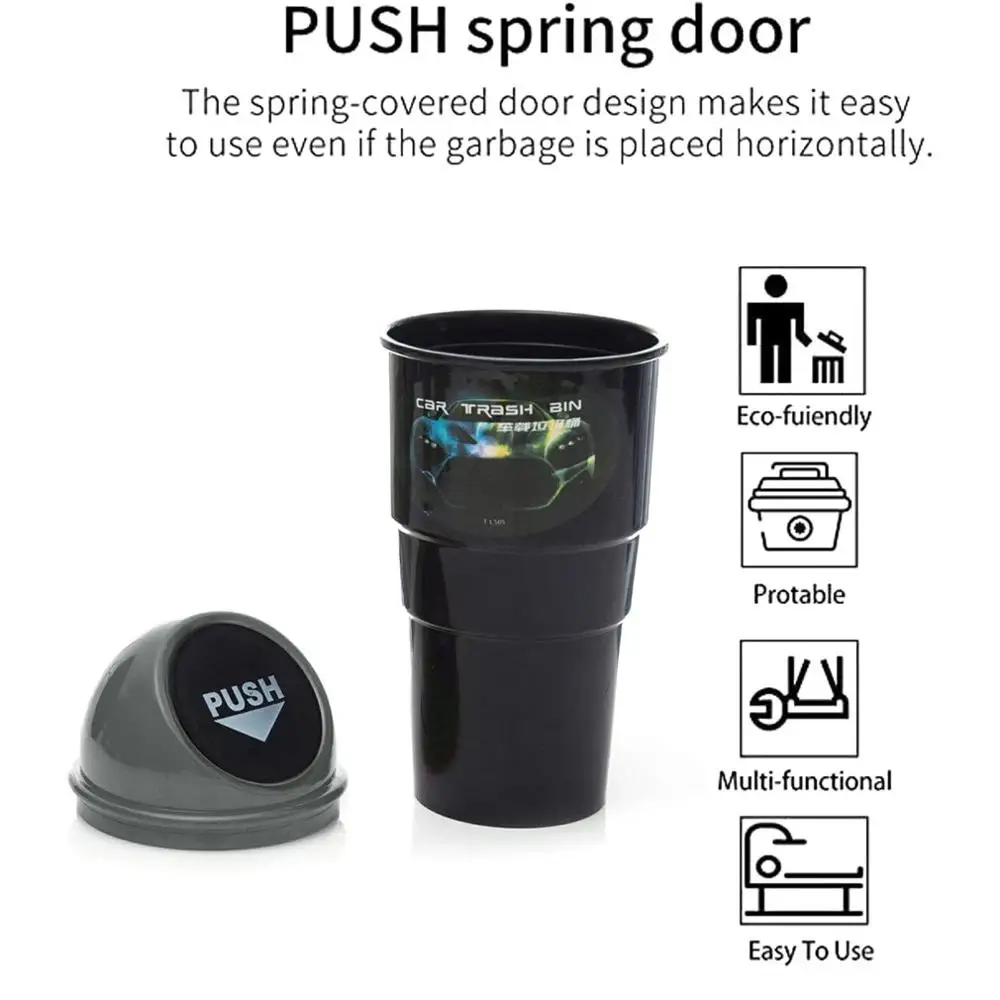 

Waste Bin Small Trash Can Mini Desktop Ashcan Tabletop Trashbox Car Trash Bin Dustbin Garbage Holder Rubbish
