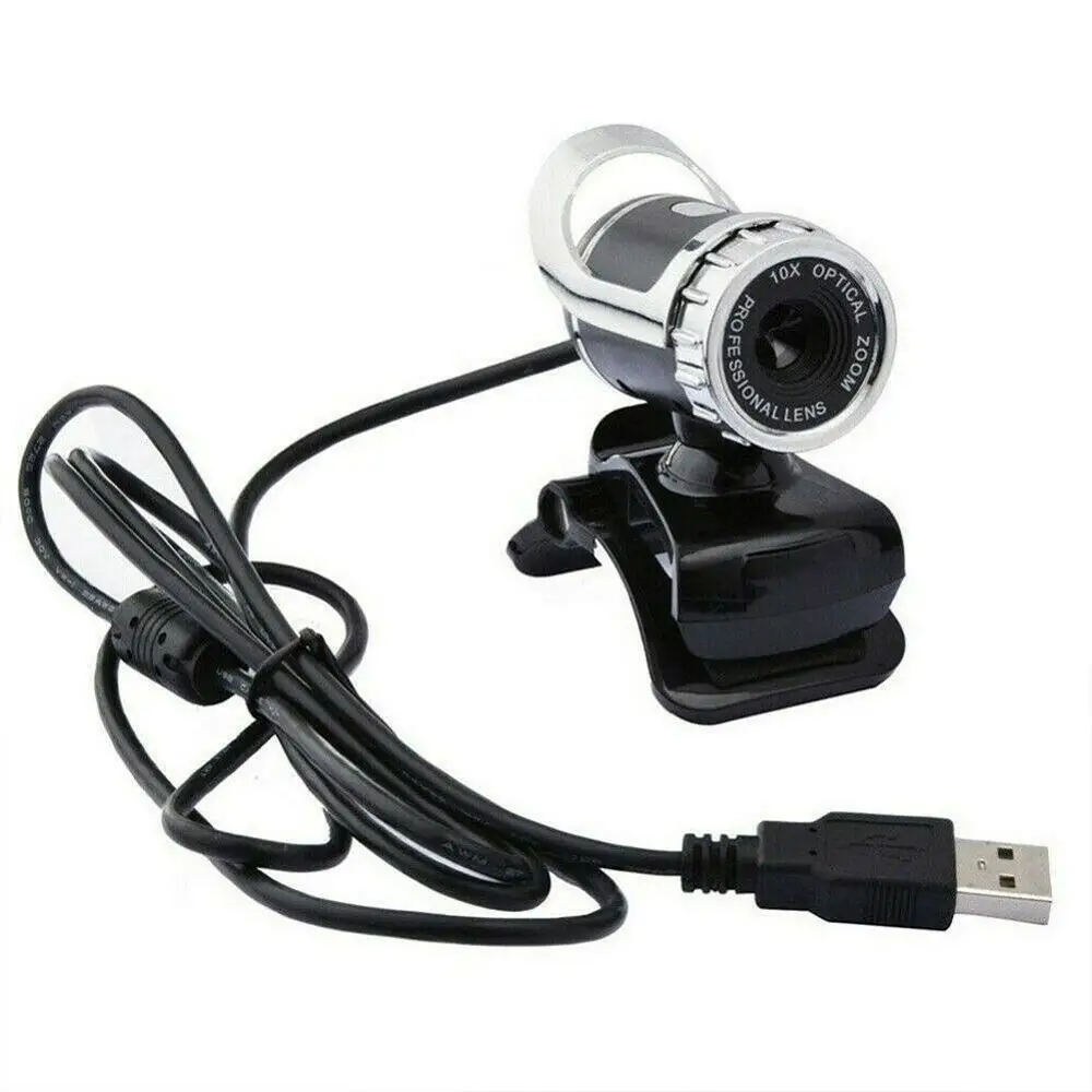 Веб-камера с углом обзора 360 градусов HD USB микрофон для компьютера ноутбука Youtube