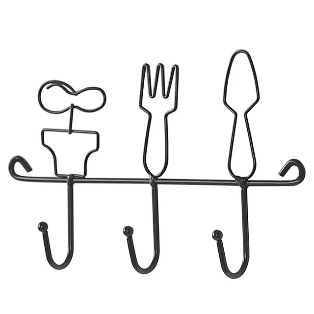 Креативные настенные крючки вешалка для ключей серия посуды украшение кухни