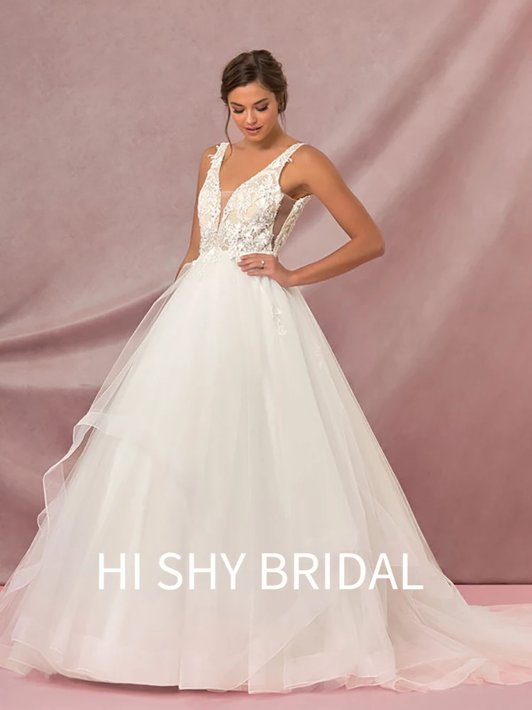 

Hi Shy Bridal 2021 New Luxury Lace Wedding Dresses Suitable for Every Bride Free Tailored Plus Size and Free Shipping