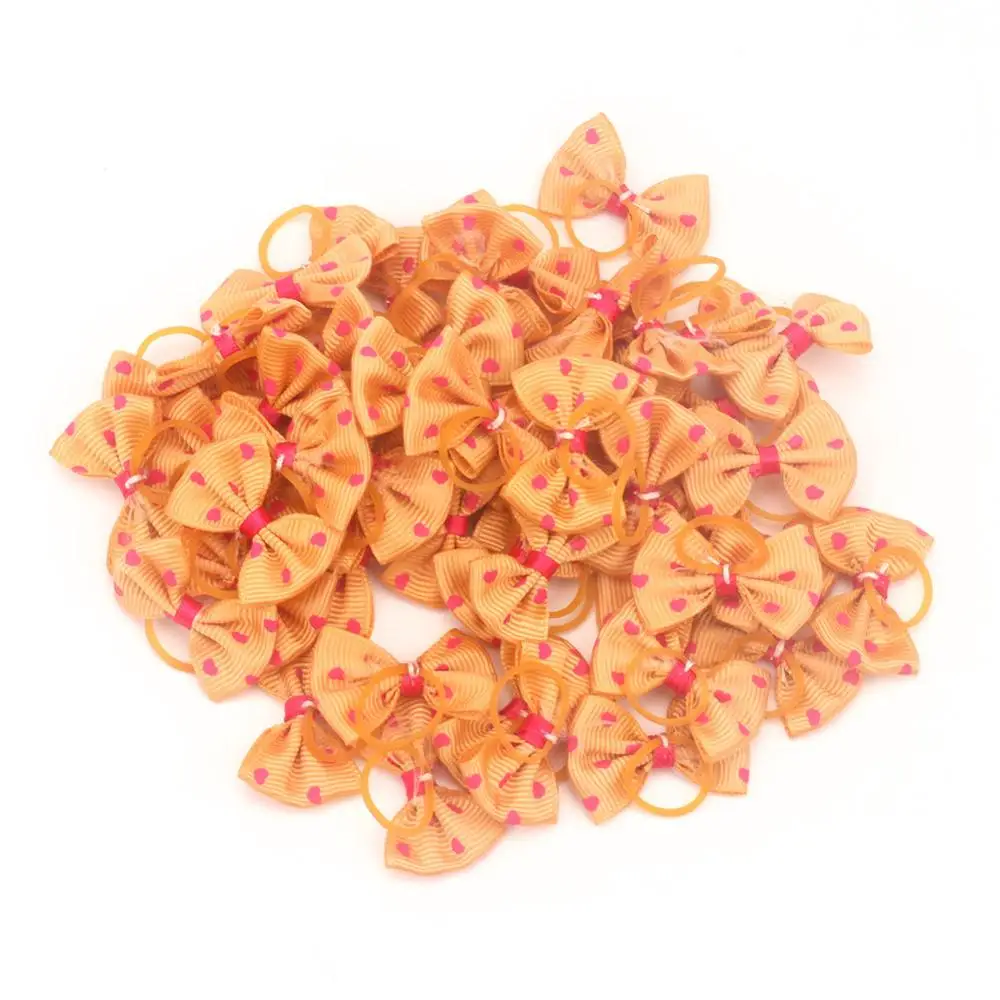 100 шт маленькая собачья шерсть Луки Уход бант щенок аксессуары для домашних