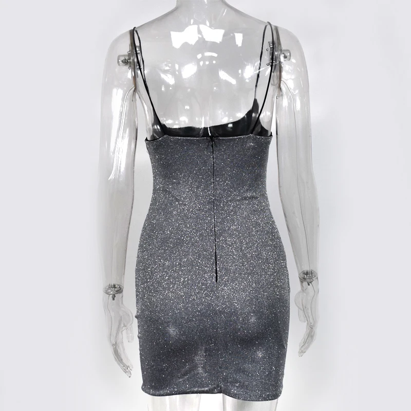 

Double Layers Christmas Party Dress Women Black Bodyocn Glitter Dress Sexy Spaghetti Shoulder straps Slim pencil dress