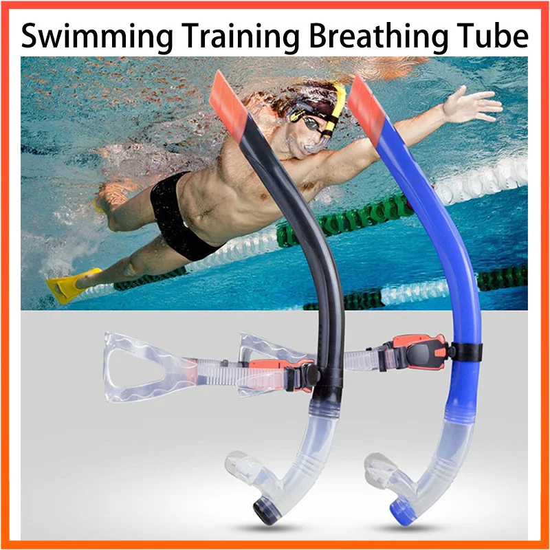 Трубка для подводного плавания с передней головкой силиконовая дыхательная