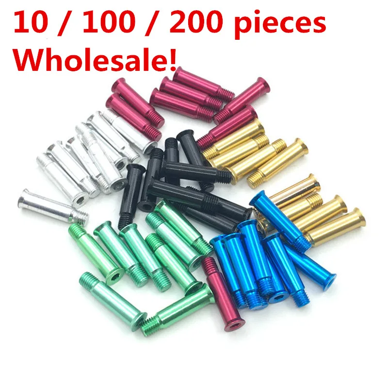 Оси из алюминиевого сплава для скоростного конька длина 10 100 200 34 мм * 8 запчасти