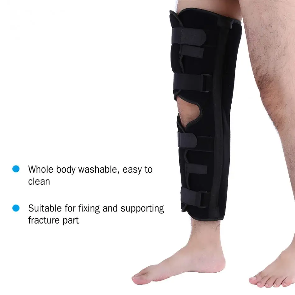 Knee Brace Support Pad Patella 4 Steel Plates Fixing Orthopedic Leg Posture Corrector Fractures Splint Guard For Arthritis | Красота и