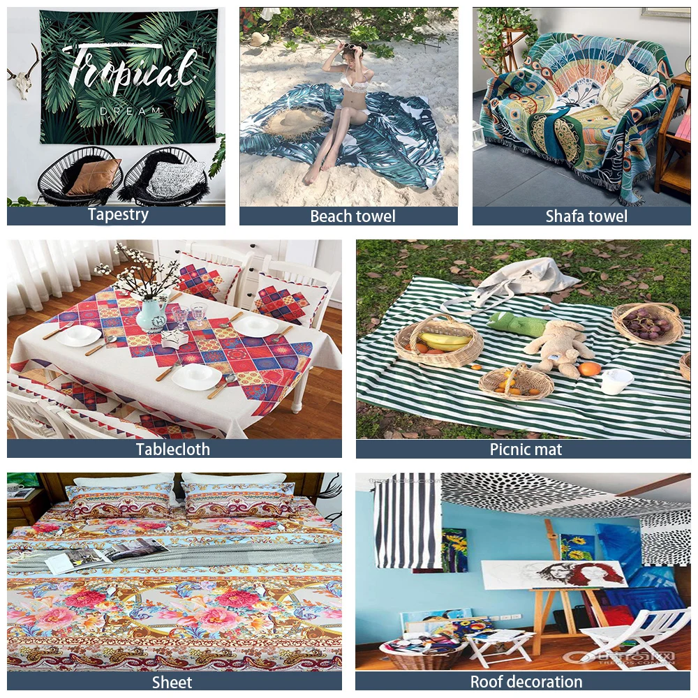 Гобелен с рисунком русалки Настенный Коврик для песчаного пляжа и пикника