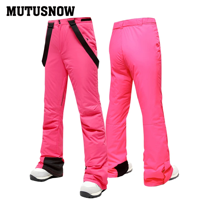 MUTUSNOW Skiing Pants Women's New Arrival Ski Trouser Snowboard Female High Quality Snow Pants Windproof Waterproof Breathable