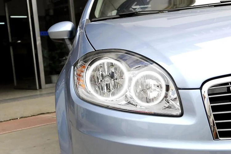 Для Fiat Linea 2007 2008 2009 2010 2011 2012 2013 2014 2015 светодиодный периметр фар колец halo