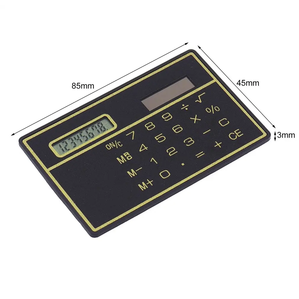 8 Digit Ultra Thin Solar Power Calculator with Touch Screen Credit Card Design Portable Mini for Business School | Компьютеры и офис