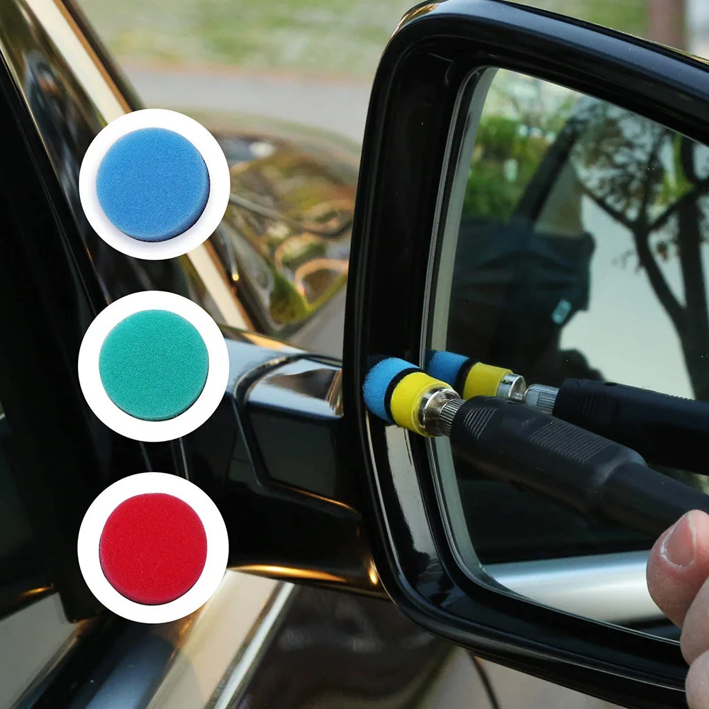 

16 Pcs MINI Detail Polishing Pad Electric Rotating Waxing Sponge For Cordless Electric Drill Car Polishing Waxing Sealing Glaze