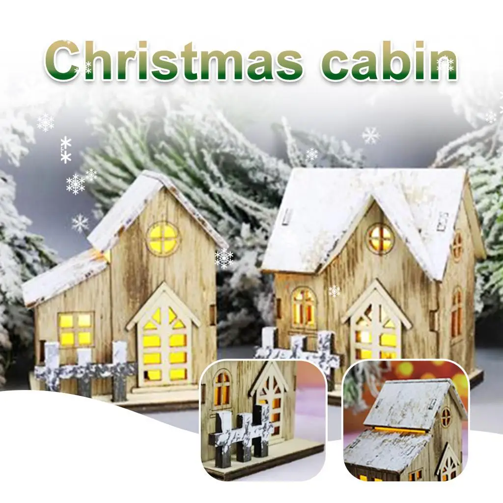 

Aominuo LED Wooden Box Creative Shape Small Night Light Christmas Room Decoration