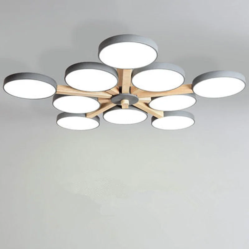 Светодиодные цветные потолочные светильники Avize для спальни столовой 3/6/8 насадок