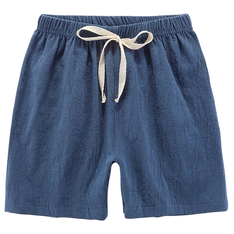 Children Shorts Boys Summer Short Pants Beach Shorts Kids Girls Shorts Casual Soft Breathable Linen Candy Color 100-160cm New