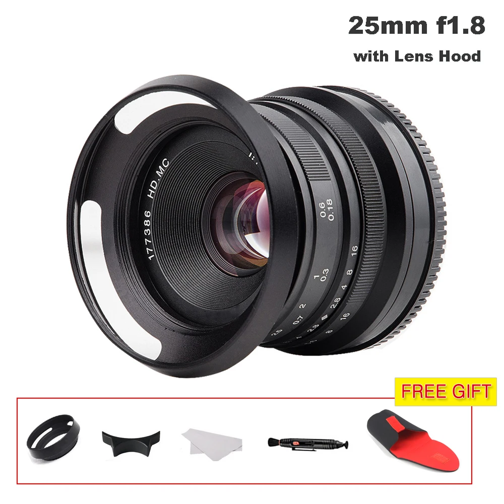 Объектив 25 мм/F1.8 Prime для всех серий E Mount/для камер Micro 4/3 A7 A7II A7R A7RII с креплением на