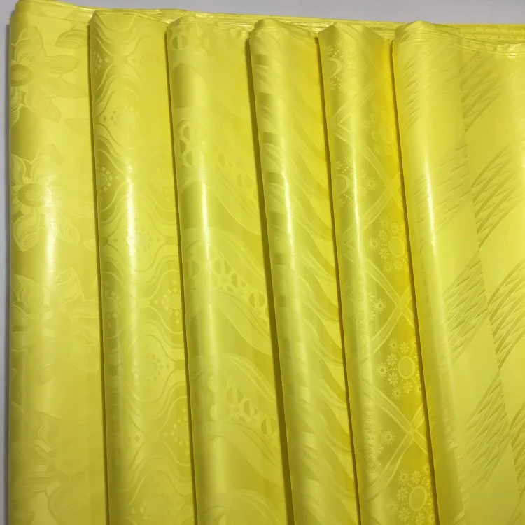 8 Yellow-width160CM Новое поступление африканская ткань Orginial Базен Riche Getzner качество Австрия хлопок Материал жаккард морская парча Feitex Текстиль - Цвет: 8 Yellow-width160CM