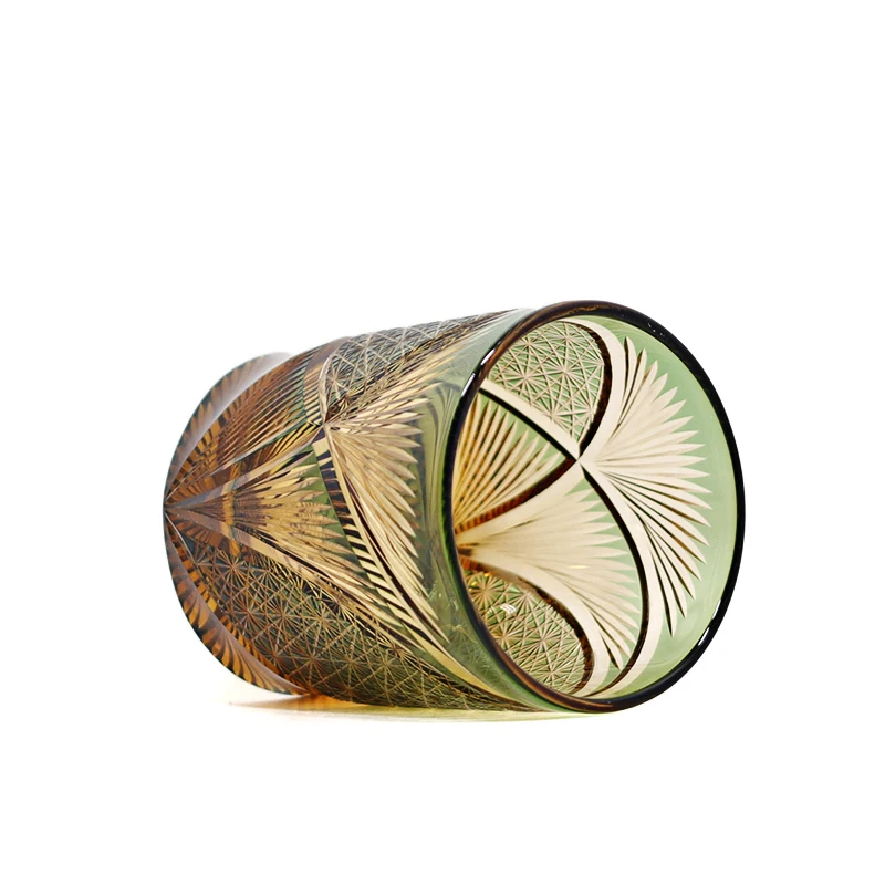 

Whiskey Glasses-Premium 8 oz Scotch Glasses -Hand Blown Crystal-Thick Weighted Bottom Rocks Glasses