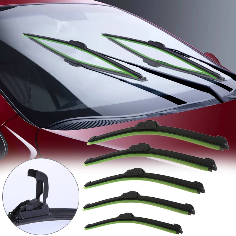 Универсальные u образные мягкие Дворники для лобового стекла бескаркасные Bracketless