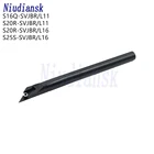 S16Q-SVJBR11 S20R-SVJBR11 внутренные поворачивые инструменты S20R-SVJBR16 S25S-SVJBR16 внутреннее отверстие Для Проворачивания Держатель SVJBL ЧПУ токарные станки