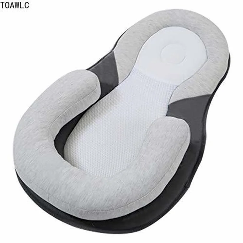 

Baby Lounger Pillow Comfort Baby Pillow Cute Bear Baby Nest Newborn Baby Sleep Positioning Travel Prevent Flat Head Pillow