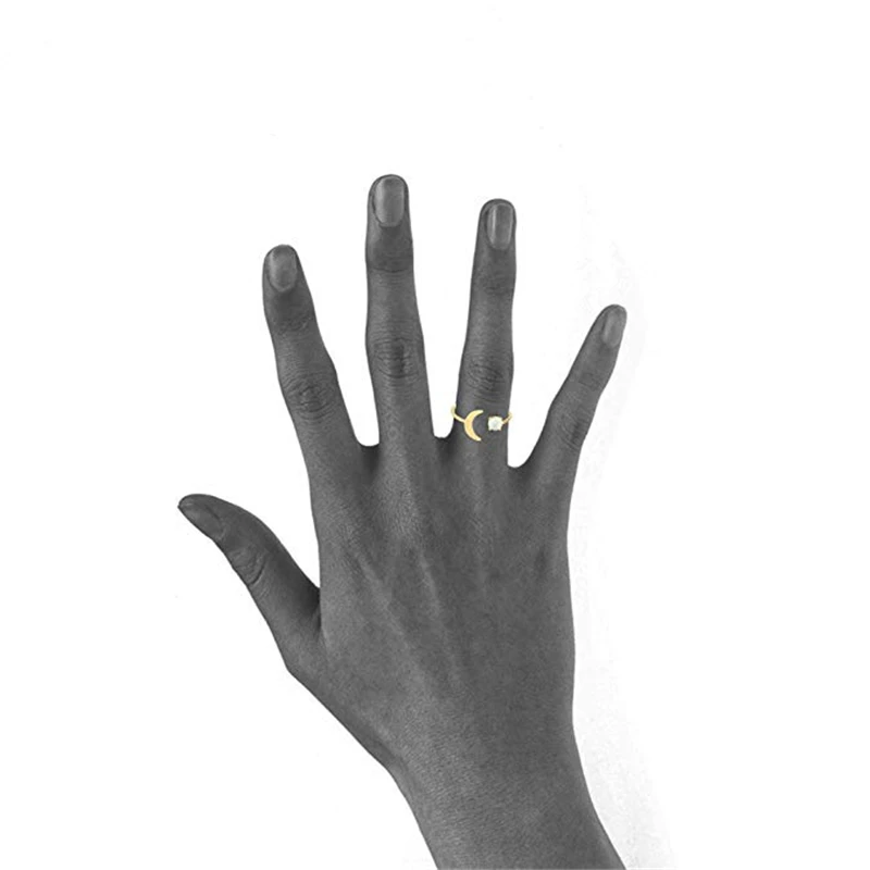 Женское Обручальное Кольцо Fire Opals регулируемое кольцо с золотым и лунным камнем в