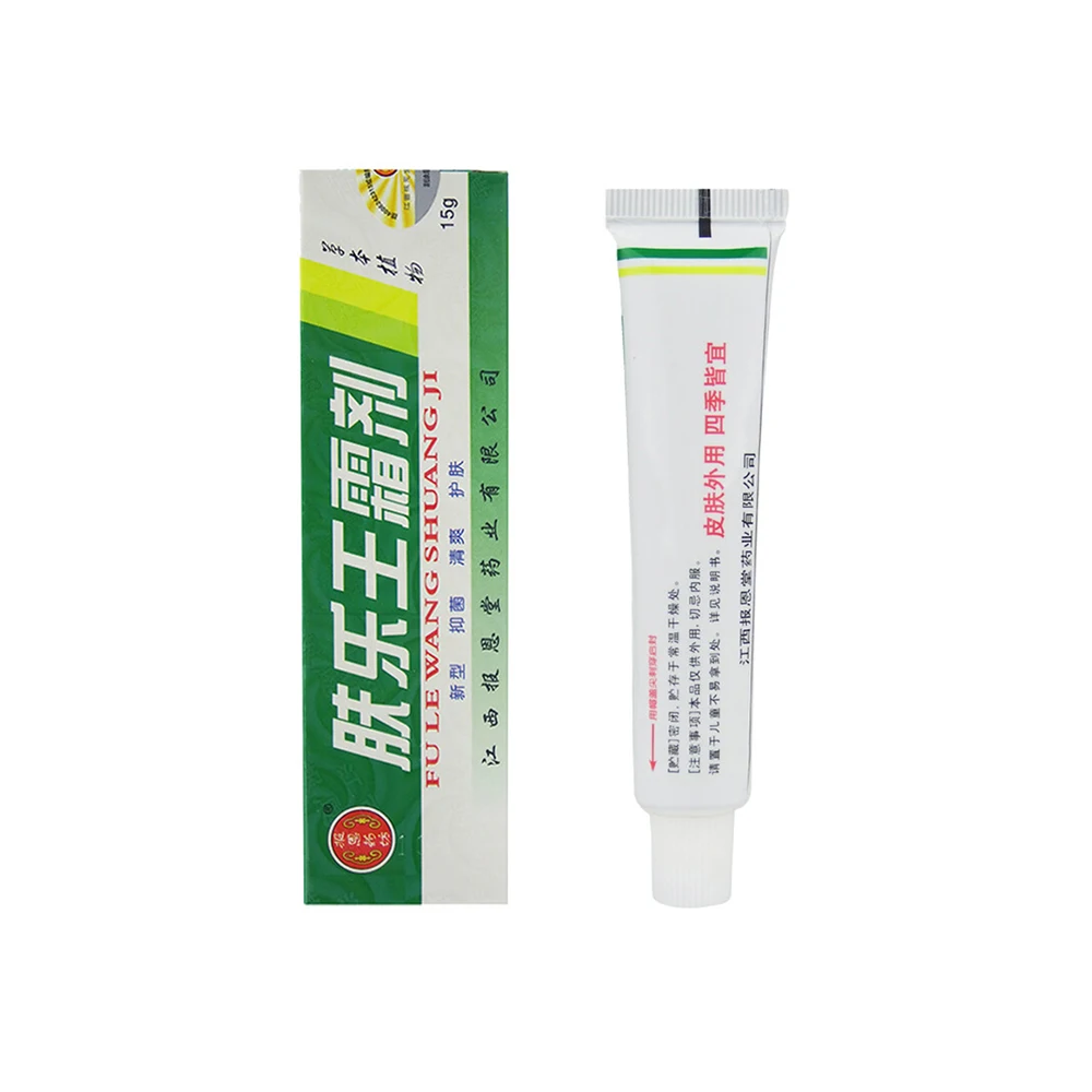 

FULEWANG SHUANGJI Cure Psoriasis Ointment Ringworm Cream Tinea Eczema Treatment All Skin Types Natural Cream Eczema Skin Care